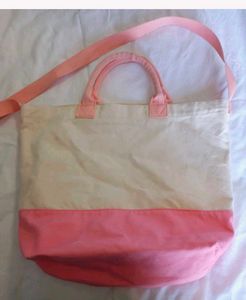 Victoria&#39;s Secret Weekender Tote Bag (Pink N Cream