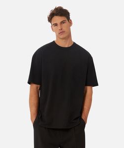 Black oversized t shirt frenchterry