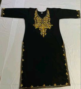 Woollen Aarik Work Kurta