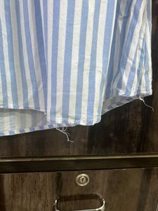 Blue Striped Top