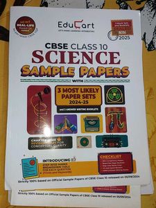 Educart Science Class X Sample Papers.