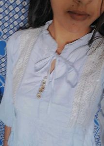 Elegant Light Blue Top