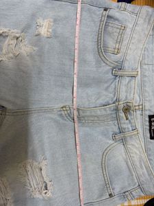 Distressed Light Wash Jeans