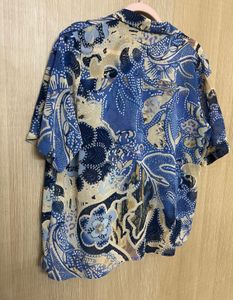 Bold Blue Abstract Shirt – Artistic Statement