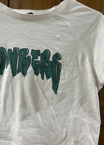 White Bonkers Crop Top