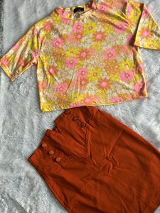 combo if 2 skirt and top