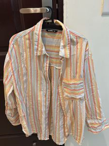 Striped Button-Down Shirt