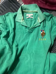 USPA Green Polo tshir