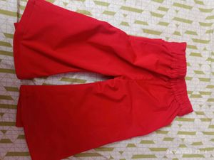 (Donation)1-3 Age Girl Red Casual Pants