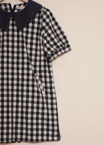 Korean inspired short Tshirt dress with back chain