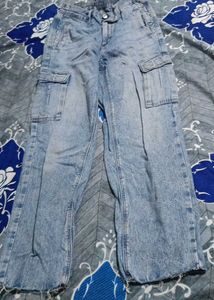 Light Blue Cargo Jeans