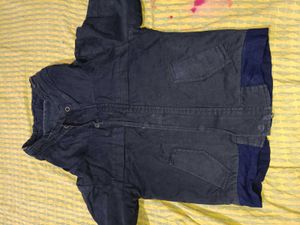Striped Shirt with korean short jacket