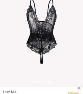 Black Lace Slip