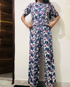 Floral Print Cord Set