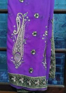 Heavy Embroidered Saree
