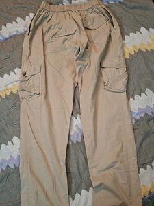 Beige Cargo Pants