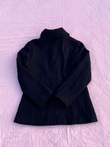 Chic navy blue  Wool Blend Jacket