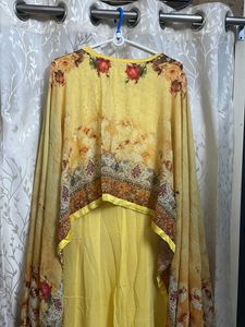 Lemon Colour Designer Dress