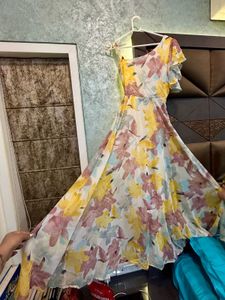 Floral One-Shoulder Maxi Dress