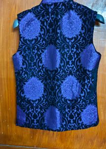 Stylish Purple &amp; Black Vest