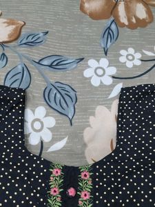 Polka Dot Cotton Kurti