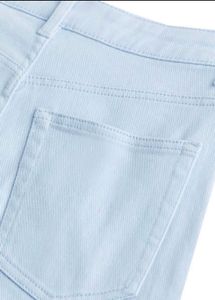 H&amp;m Blue High waist Twill Trouser