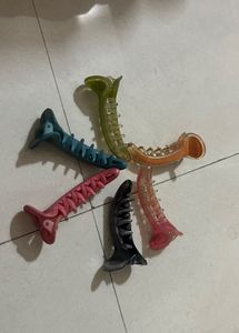 Colorful Hair Claw Clips - Set of 6