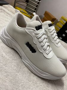 White Mesh Running Sneakers