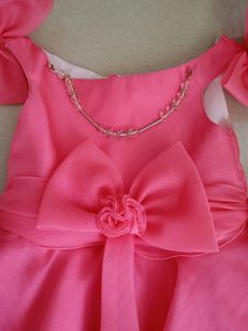 Organza Fabric Party Frill Frock