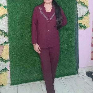 Marron Cordset