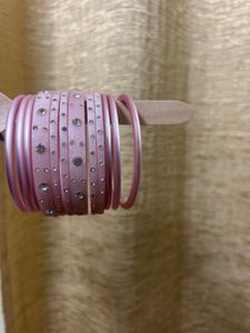 Pink Bangles 12 Set