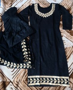 Black Salwar Suit With Dupatta