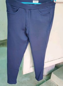 Blue Scretchable Jeggings For Women (30 Waist)