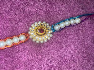 Pearl Kundan Rakhi