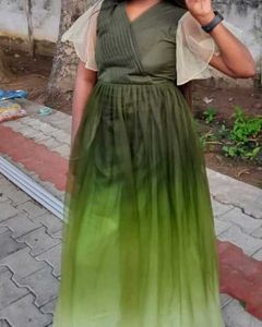 Beautiful Green Fancy Gown For Women