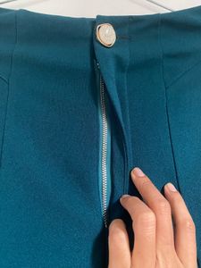 Shein Ultra High Waist Stylish Teal Pants