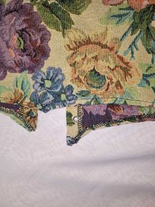 Floral Lace-Up Tapestry Corset Top