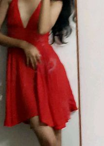 Red Halter Mini Dress
