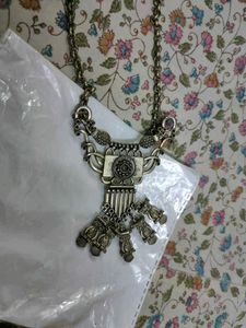 Oxidised Long Necklace