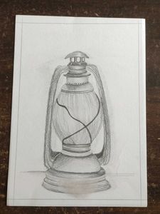 Pencil Sketch of Musical Instruments