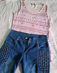 Combo of top and jeans