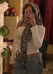 tiger print scarf