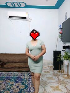 Cute Green Mini Dress