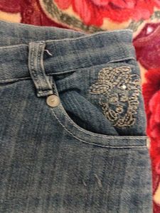 Embellished Denim Jeans
