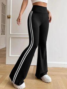 Black Flared Gym Pants