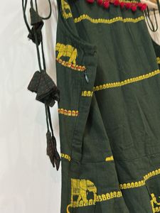 Elegant Elephant Print Maxi Dress