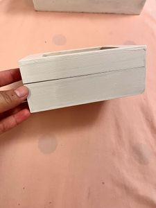 White Wooden Storage Box