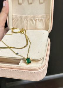 Emerald Pendant Necklace