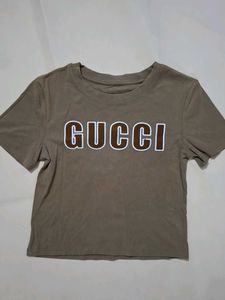 Gucci Brown Graphic Tee