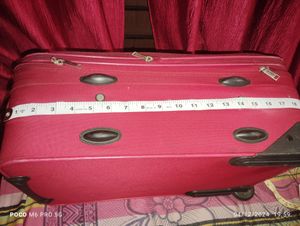 ✅Red ♥️ Color Two Wheeler Trolley Bag Used